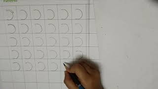 Patterns left curve | Pattern Writing for Nursery Kids | patterns practice for kids | left curve
