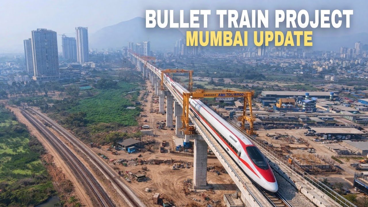 Bullet Train Station Mumbai || Thane Bullet Train Station | INDIA'S FIRST Bullet Train projects #4k 