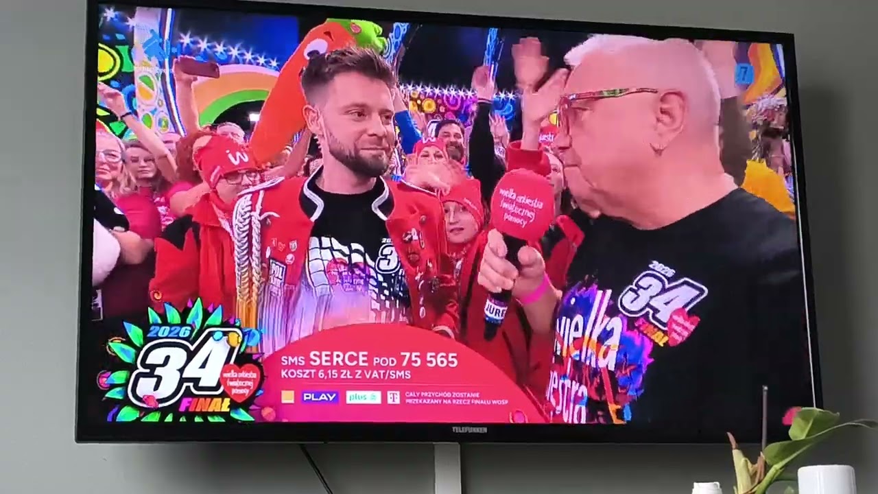 TTV - Fragment 34 finału WOŚP. wejście 13:10 - 25.01.2026