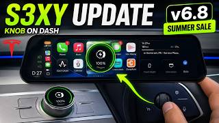 Tesla S3XY v6.8 Update is HERE! Knob on Dash + CarPlay Scroll Wheel Control