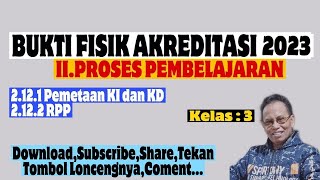 Bukti Fisik Akreditasi Pemetaan KI, KD dan RPP Kelas 3