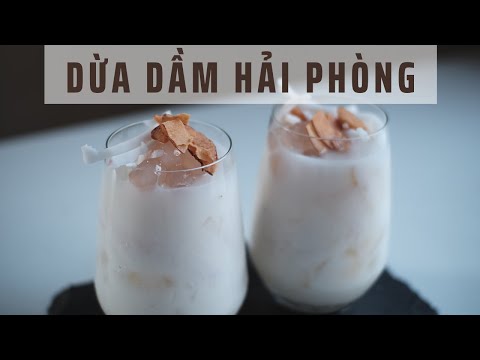 Cách Làm Chè Dừa Dầm Hải Phòng Chi Tiết Nhất | Coconut Dessert Recipe | Lilo Kitchen