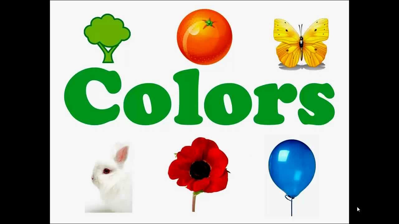 Inglese Per Bambini Colori Youtube