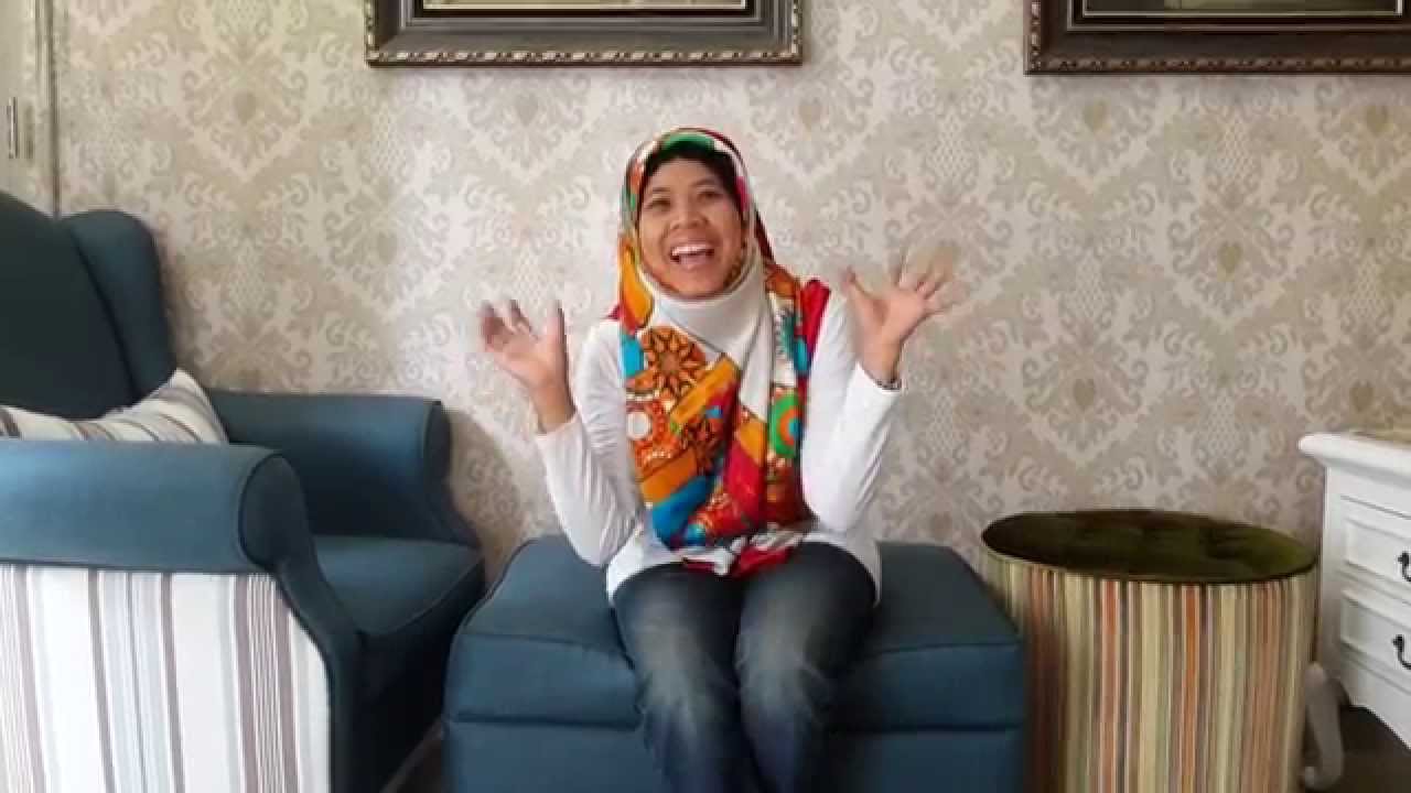 Tutorial Jilbab Segi Empat Bahan Satin Corak YouTube