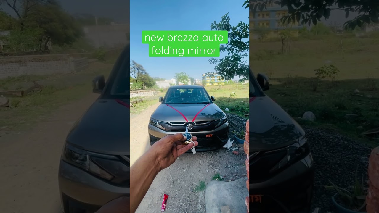 new brezza 2023 auto folding mirrors installation 