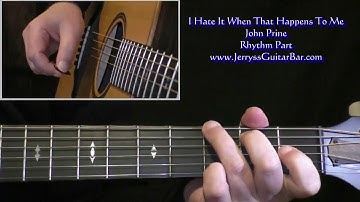 John Prine I Hate It When That Happens To Me | Guitar Intro Lesson