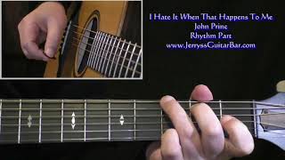 John Prine I Hate It When That Happens To Me | Guitar Intro Lesson