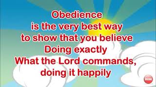 OBEDIENCE | Lyrics | sunday school song | children song.