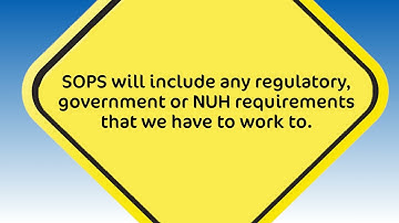 What are Standard Operating Procedures?