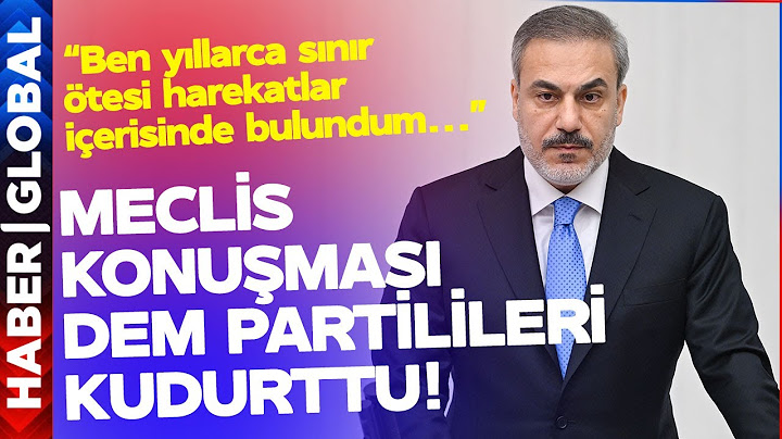 Hakan Fidan'ın Meclis Konuşması DEM Partilileri Kudurttu!