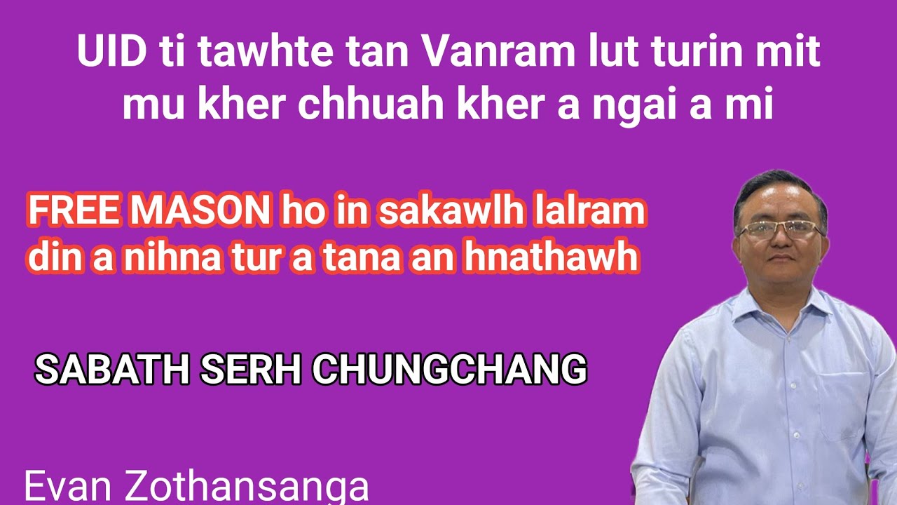 Nu leh pa chawimawi/Evan Zothansanga/Pathian Thutak/Mizo Sermon/Religious Education Online