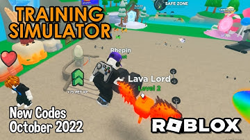 Roblox Training Simulator New Codes October 2022