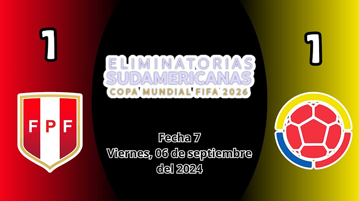 Perú (1) vs. Colombia (1) | Cobertura Completa | Clasificatorias CONMEBOL 2026 (Fecha 7)