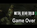 Game over metal gear solid 3 snake eater