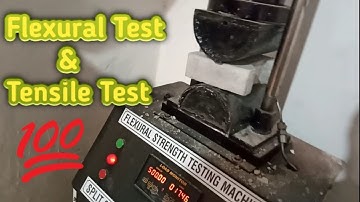 Flexural and Tensile Test of Paver Block