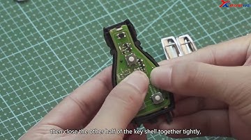 How to Install VVDI BE Key into Benz Smart Key Case (with Panic Button)?