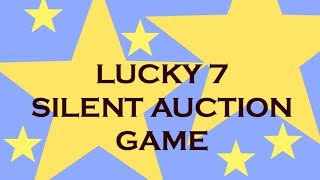 Charity Auction Idea - Lucky 7 (Seven) - Fundraising Idea