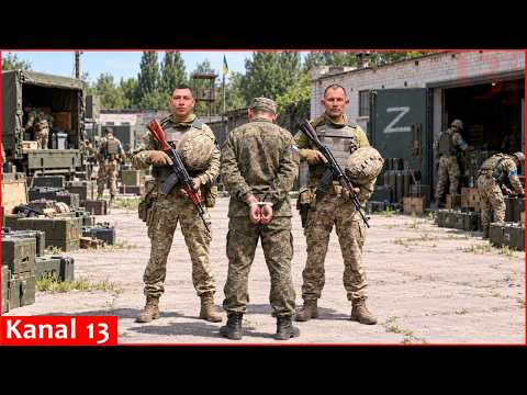 Ukrainian Forces volunteers captured a Russian officer: ordered to surrender in Spanish
