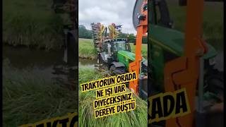 Traktör Kazalari 6 - Dereye Düşen Traktörü Kurtarmaya Gelen Traktör De Batti