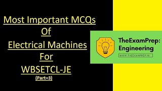 Electrical Machines MCQs |  Part 3 | Important MCQs Of Electrical Machines For WBSETCL JE | screenshot 2