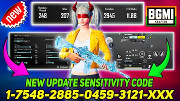 NEW UPDATE 4.0 BEST🔥SENSITIVITY CODE + CONTROL SETTINGS BGMI/PUBG MOBILE