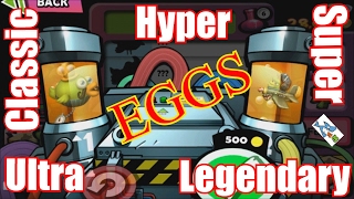 Zombie Tsunami Fusion Zombird All Eggs Classic - Super - Hyper - Ultra - Legendary Eggs