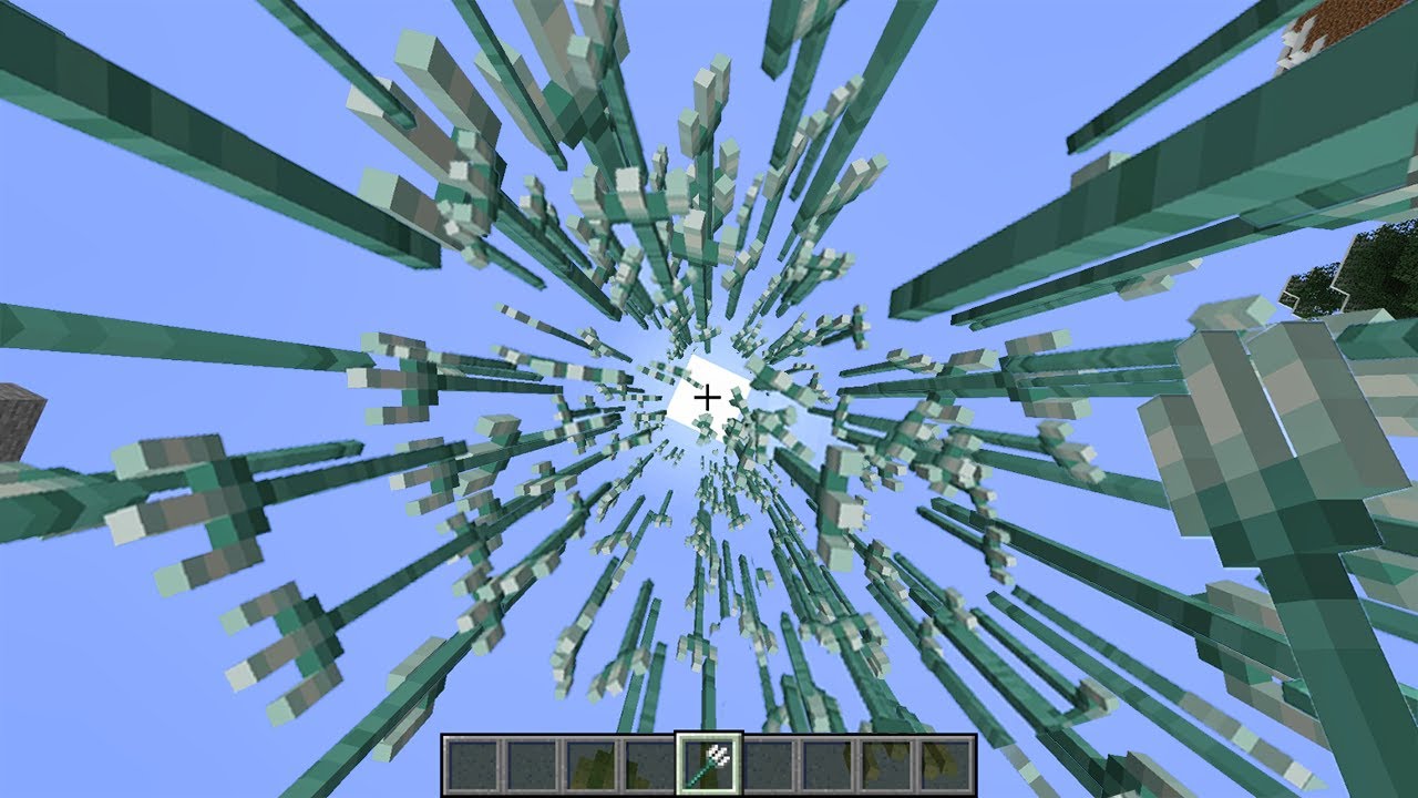 multishot 1000 tridents in minecraft