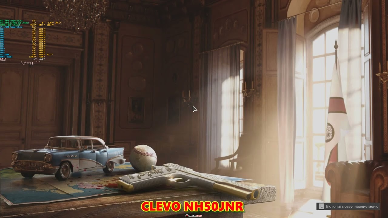 CLEVO NH50JNR\i5-12400\RTX3070 BENCHMARKS 05b "Far Cry 6" # до и после 4k записи на Bandicam