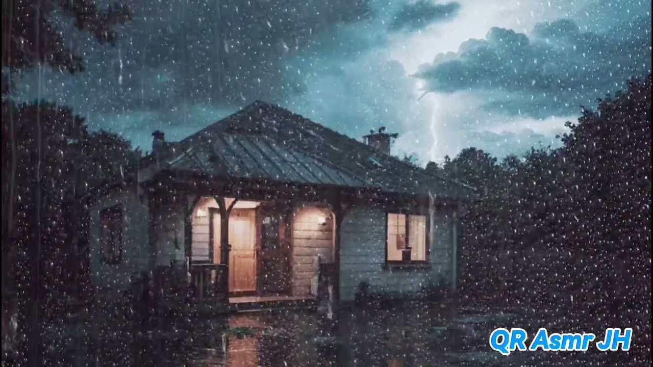 Tertidur dalam waktu kurang dari 3 menit dengan hujan lebat dan guntur di atap seng di malam hari