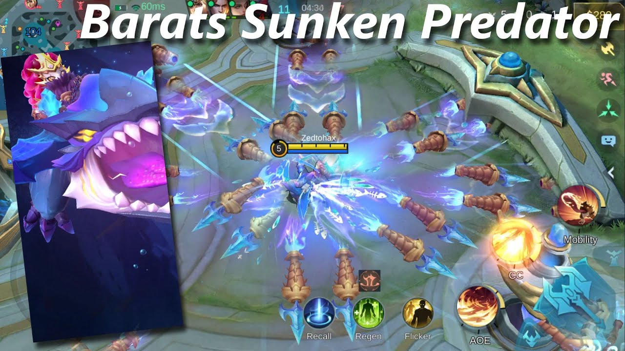 BARATS NEW EPIC SKIN "SUNKEN PREDATOR" - MLBB NEW SKIN (a very BIGGEST skin in land of dawn)