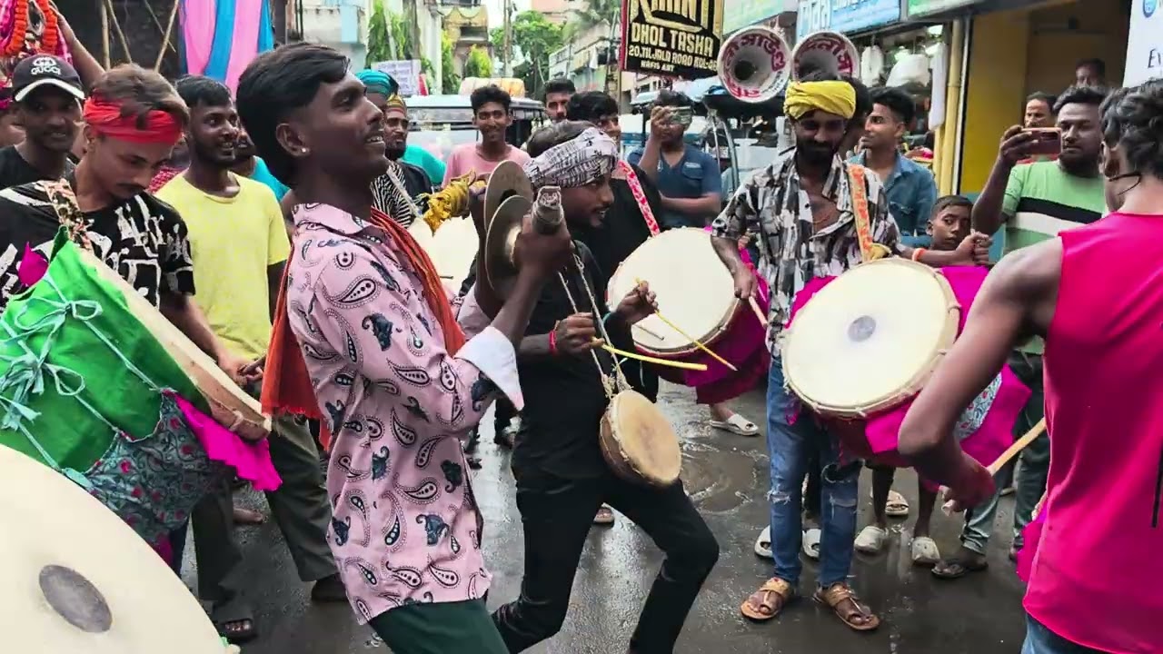 Jai Mata Di 🔥 vs kranti dhol..mega competition.. nabadwip ganesh chaturthi 2025 