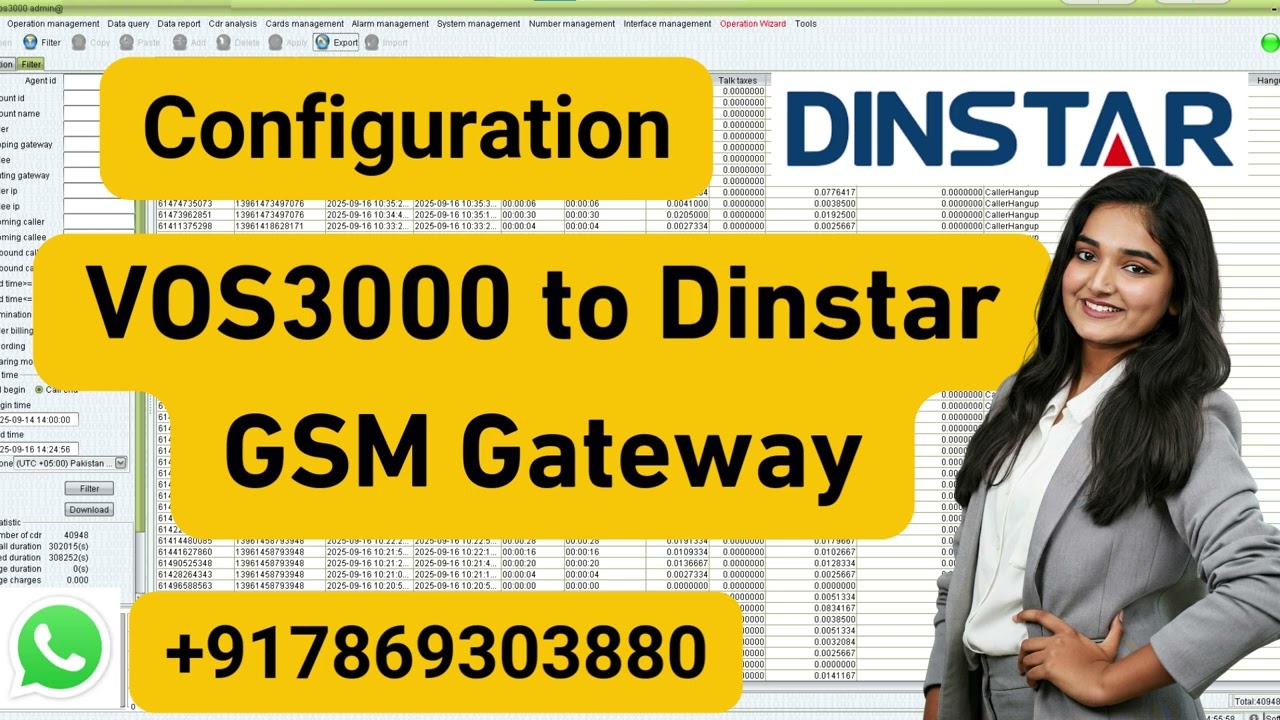 VOS3000 VoIP Switch Setup with Dinstar GSM | Affordable Service $150