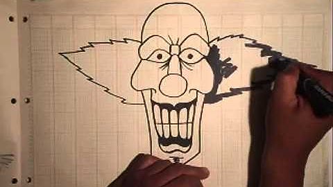 Drawing a Clown Character By WIZARD HQ