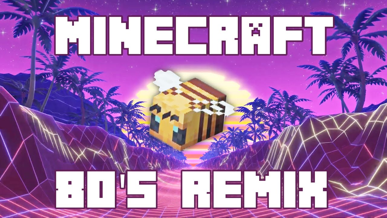 Minecraft but it's 80's Synthwave (Subwoofer Lullaby) YouTube