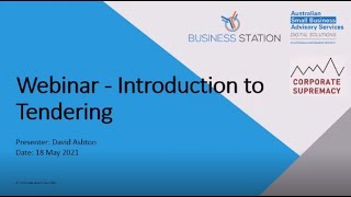 Introduction to Tendering by David Ashton