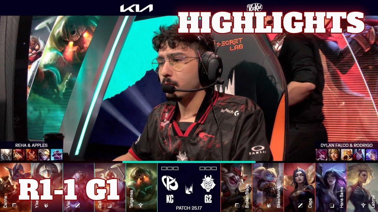 KC vs G2 - Game 1 Highlights | Round 1 LEC Summer 2025 Playoffs | Karmine Corp vs G2 Esports G1