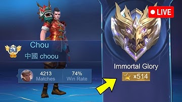 GLOBAL CHOU LIVESTREAM + BEST BUILD AND TUTORIAL!! - MLBB