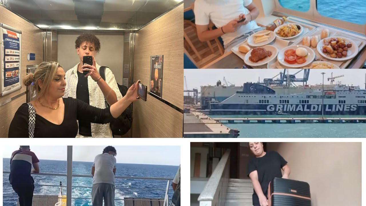 توكلنا على الله وبدأنا نعبيو في الكرهبة اجواء سفرتي من ايطاليا الي تونس  لحضات لاتنسى 