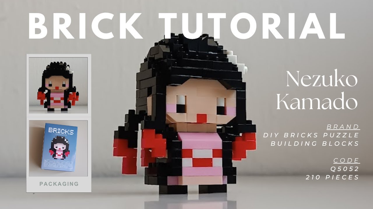 How to Build Nezuko Kamado | Zhi Duo Pin 智多拼 DIY Bricks Puzzle Building Blocks Q5052 (210 Pieces)