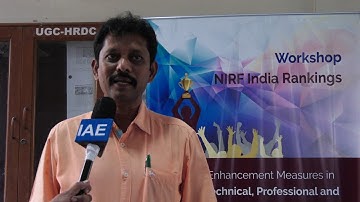 Prof. P. Pavan Kumar - Registrar, Palamuru University, Mahabubnagar | NIRF Workshop | Feedback