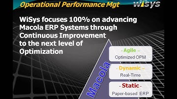 How WiSys Advances the Macola ERP System