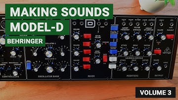 Making sounds with Behringer MODEL D for any Genre (Ambient, Techno, Synthwave, SFX). Volume 3