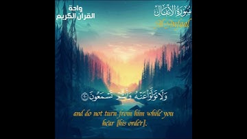 ياأيها الذين آمنوا أطيعوا الله ورسوله تلاوة شجية من سورة الانفال الشيخ محمد صديق المنشاوى رحمه الله