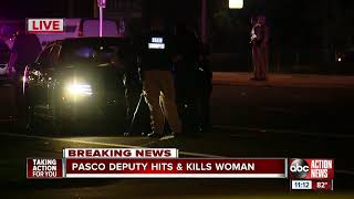Deputy hits, kills woman with unmarked patrol car in Pasco County