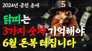 닭띠 6월에 큰 돈 들어오는 3가지 숫자 대박나는 숫자 닭띠 금전 운세 닭띠에게 돈을 가져다주는 숫자 05년…