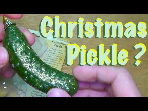 German Christmas pickle tradition hiding in the christmas tree
