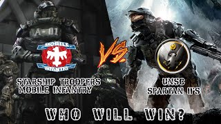 Sci Fi Super Soldier Beatdown Mobile Infantry Starship Troopers Novel Vs. Spartan Iis Halo
