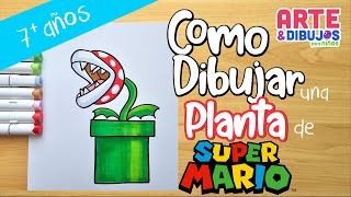 Como Dibujar La Plata Carnívora De Mario Bros Arte Y Dibujos Para Niños