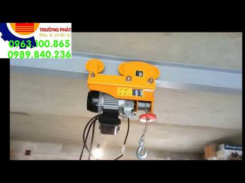Video Tời điện Mini PA kết hợp con chạy giá rẻ nhất miền... - youtube