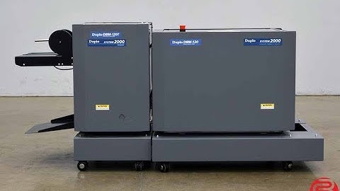 Duplo System 2000 Booklet Maker with Stitcher, Folder and Trimmer